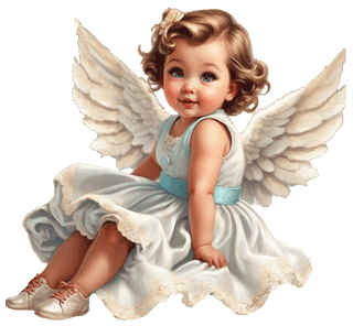 Gif animé ange enfant